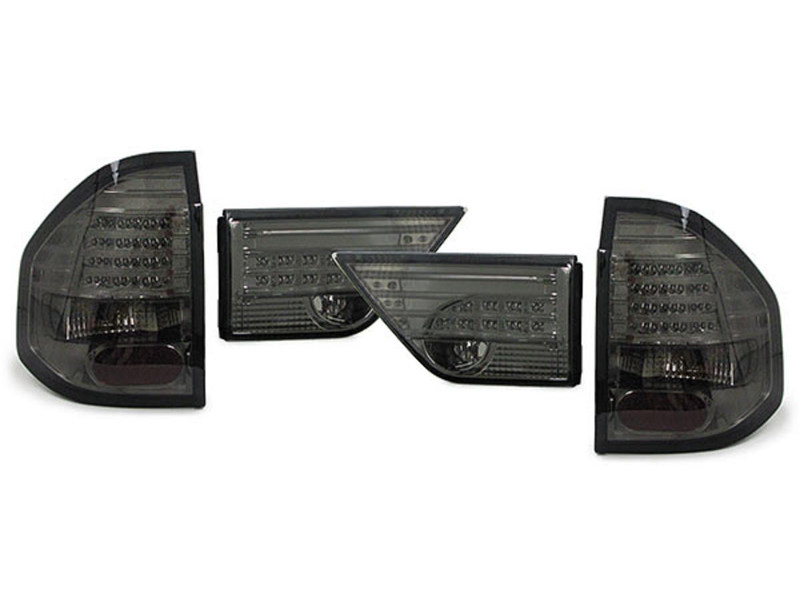 Задние фонари со светодиодами LED (Черные хром)